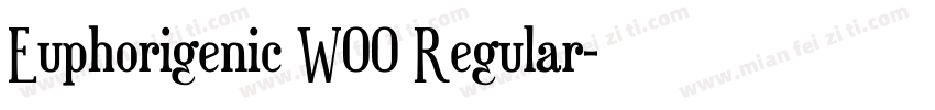 Euphorigenic W00 Regular字体转换